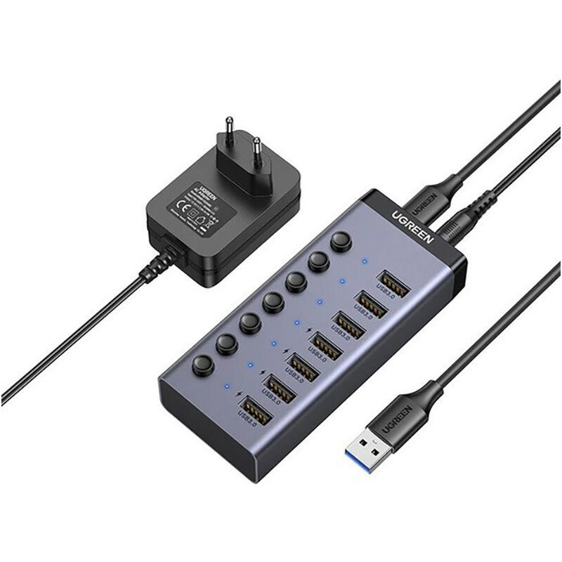 USB-хаб Ugreen CM481 USB 3.0 - 7xUSB 3.0 (90307)