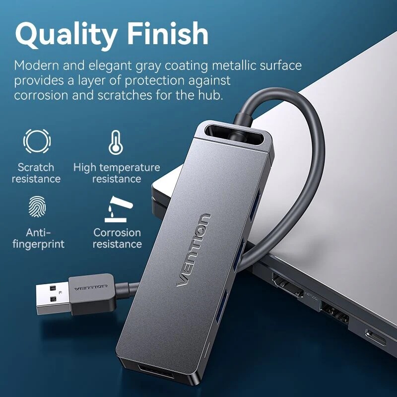 USB-хаб Vention CHLBB-SCB USB 3.0 - 4xUSB 3.0
