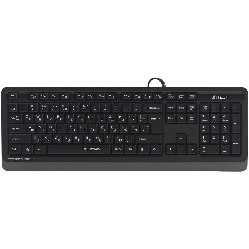 Клавіатура A4Tech FK10Q Grey