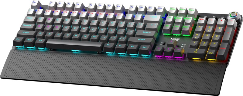 Клавіатура бездротова Aula F2088 AIR Wireless Keyboard Red Switch Black EN/UA (6978080503909)