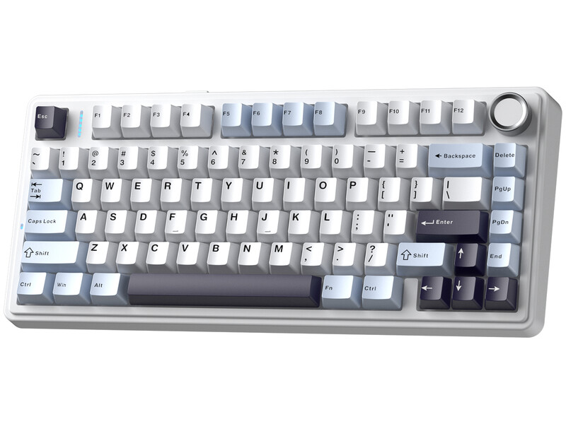 Клавіатура бездротова Aula F75 HE Wireless Keyboard Dragan King Magnetic Switch Black/White, EN/UA (6978080506993)