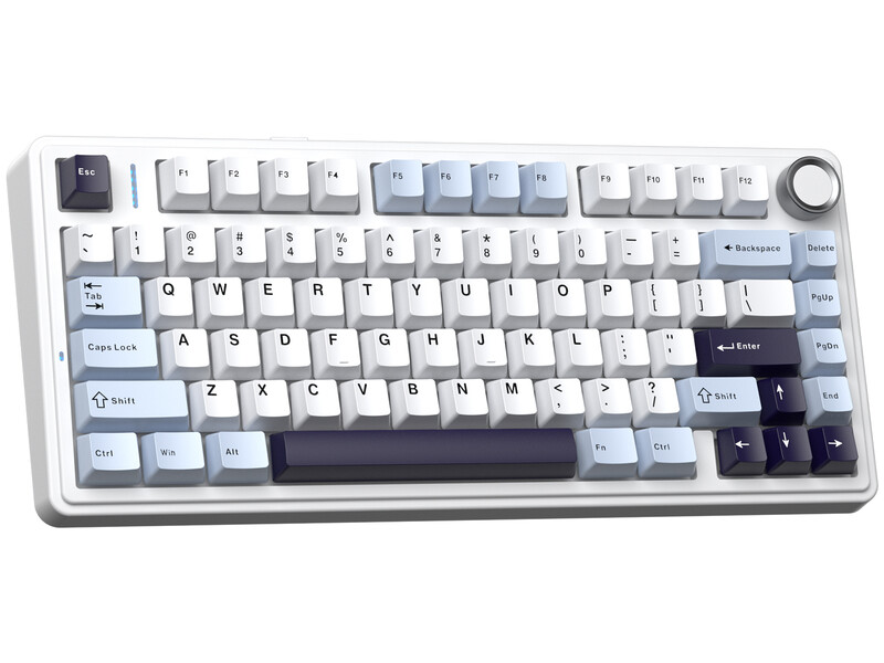 Клавіатура бездротова Aula F75 HE Wireless Keyboard Dragan King Magnetic Switch Black/White, EN/UA (6978080506993)
