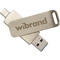 Фото - Накопичувач зовнішній SSD USB Type-A/Type-C 1TB Wibrand Wolf Silver (WIEXSSD/WO1TB) | click.ua