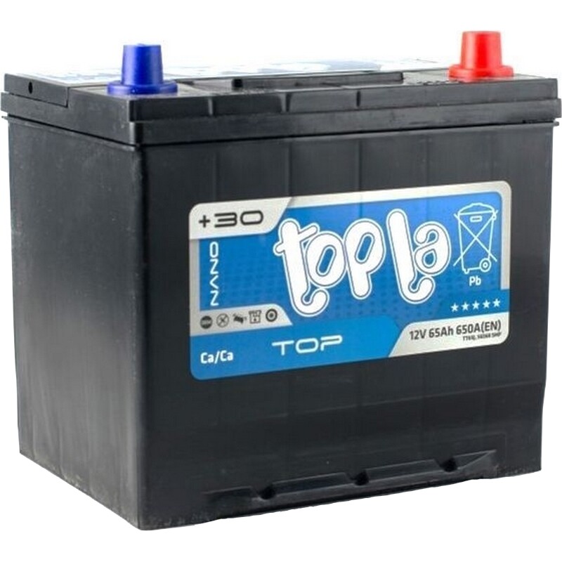 Акумулятор автомобільний Topla Ca/Ca 65Ah 650А 12V R+ (118 665)