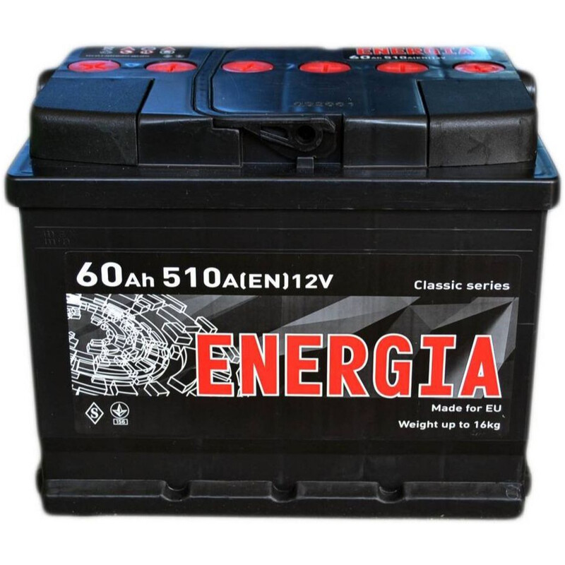 Акумулятор автомобільний Energia SLA 60Ah 510А 12V L+ (000022387)