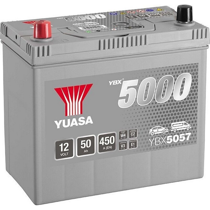 Аккумулятор автомобильный Yuasa Ca/Ca 50Ah 450А 12V L+ (YBX5057)