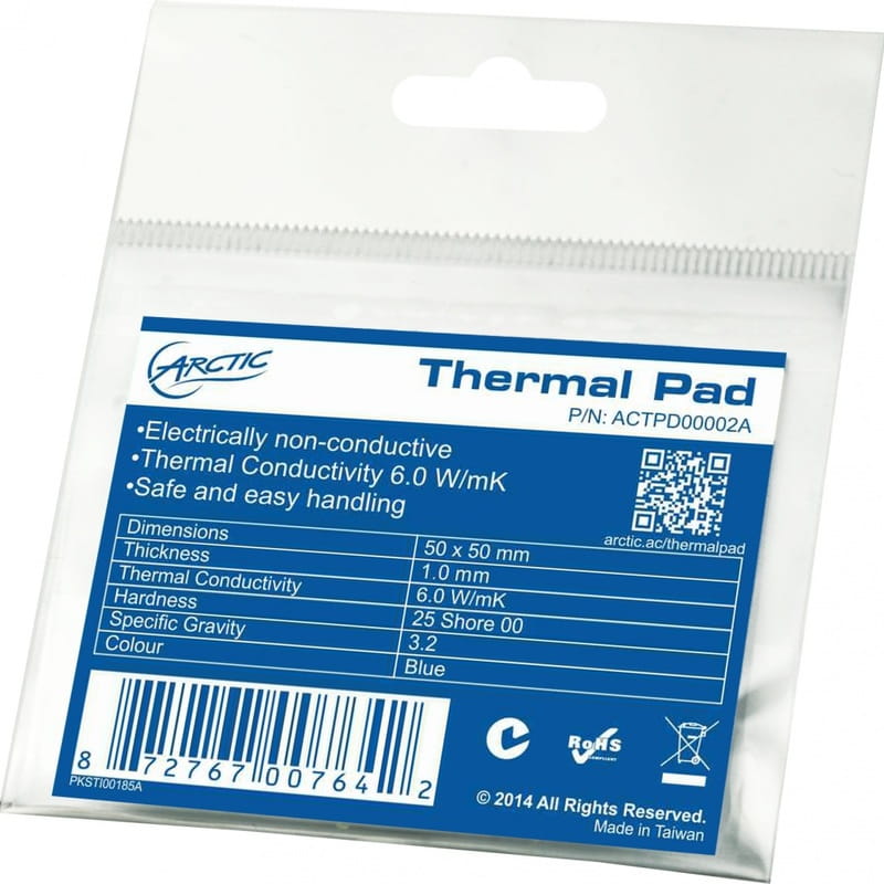 Термопрокладка Arctic Cooling (ACTPD00002A) 50х50х1мм