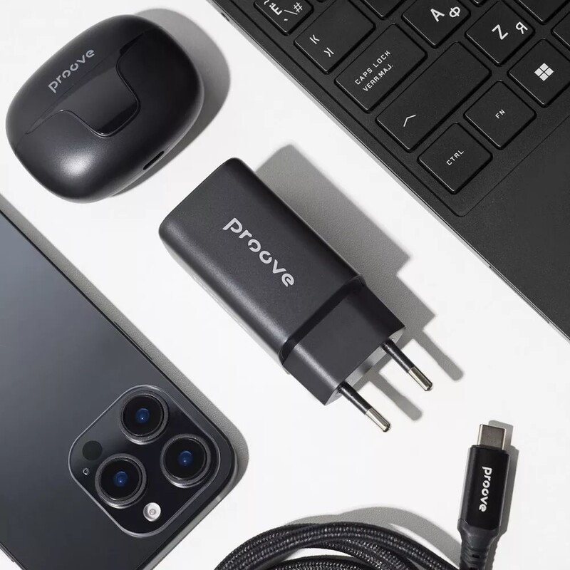 Сетевое зарядное устройство Proove Pocket GaN 65W Black (WCPG65121201)