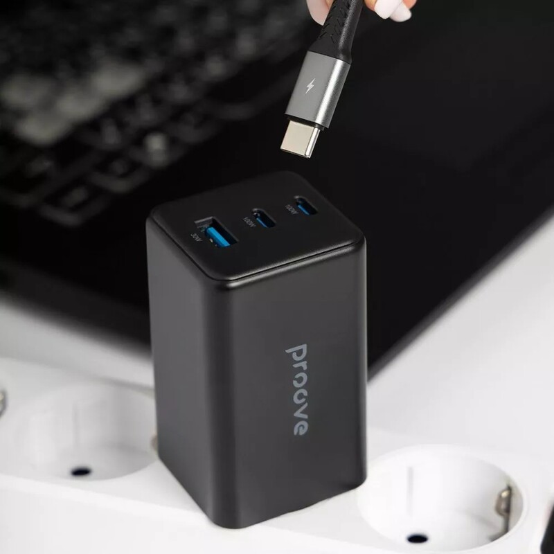 Сетевое зарядное устройство Proove Pocket GaN 65W Black (WCPG65121201)