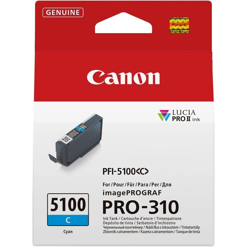 Картридж Canon (PFI-5100 C) imagePROGRAF PRO-310 Cyan (6953C001)