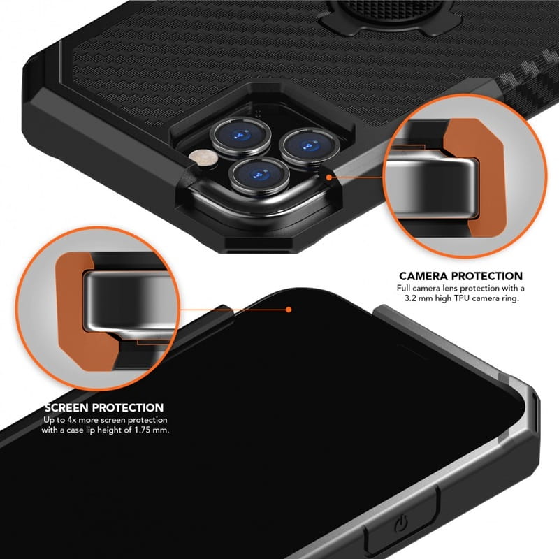 Чeхол-накладка Rokform Rugged Case для Apple iPhone 12 Pro Max Black (307401P)