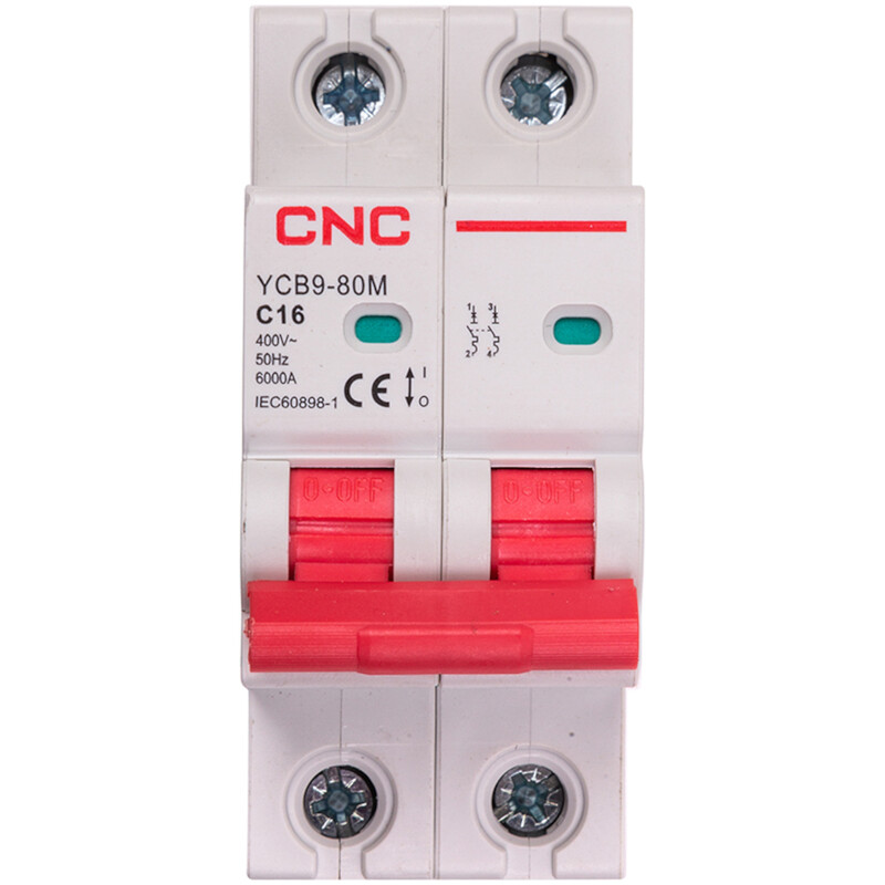 Модульний автоматичний вимикач CNC Electric YCB9-80M 2P C16 6000A 230/400V (NV821495)