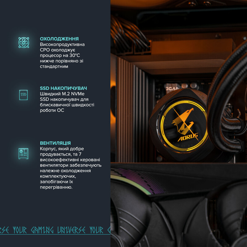 Кастомный ПК ASGARD ONE STALKER RTX 5080 / Ryzen 9 9950X3D / DDR5 48GB / SSD 2TB (ASG-ONE-5080-7567)