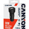 Фото - Автомобильний зарядний пристрій Canyon OnDrive 30 Black (CNE-CCABR2C) | click.ua