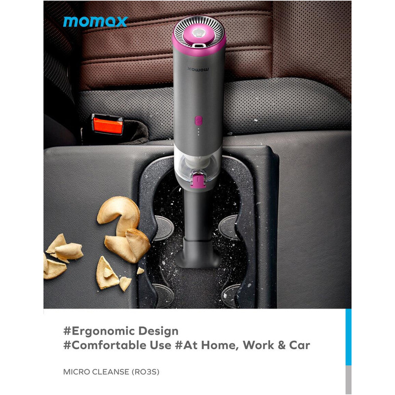 Акумуляторний пилосос Momax RO3E Rose/Grey