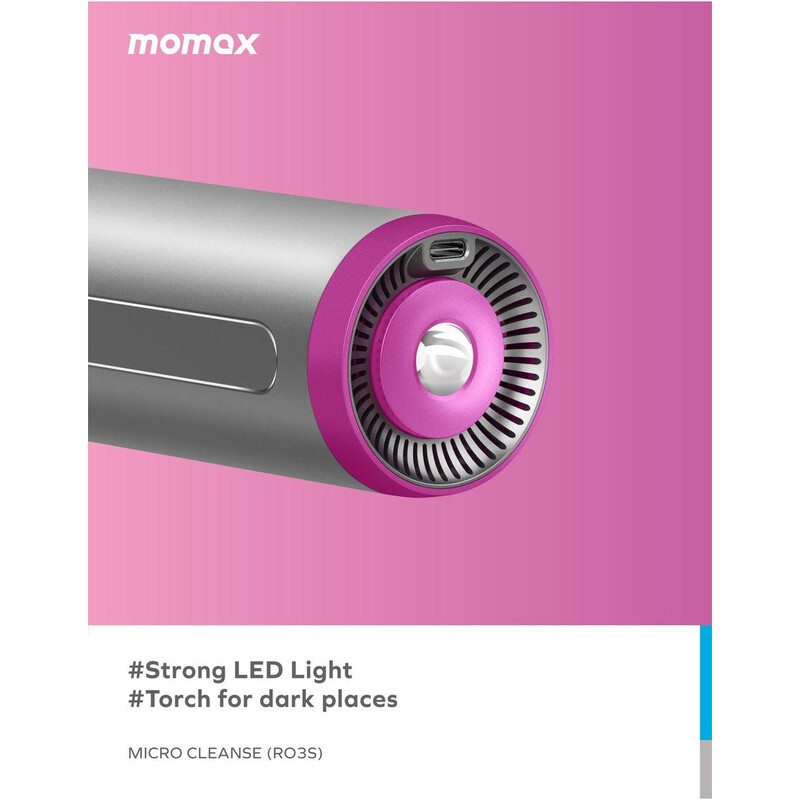 Акумуляторний пилосос Momax RO3E Rose/Grey