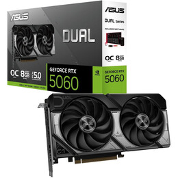 Відеокарта GF RTX 5060 8GB GDDR7 Dual Advanced OC Asus (DUAL-RTX5060-O8G-A)