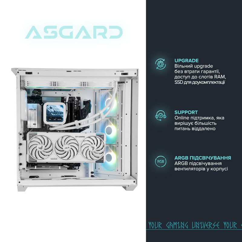 Компьютер ASGARD CREATOR RTX 5080 / Ryzen 9 9900X / DDR5 32GB / SSD 1TB / Win 11 (ASG-C-5080-7870W)