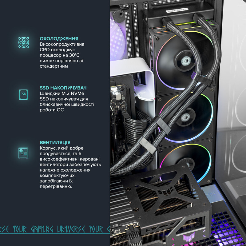 Компьютер ASGARD CREATOR RTX 5090 / Ryzen 9 9900X / DDR5 128GB / SSD 4TB / Win11 Pro (ASG-C-5090-0020W)