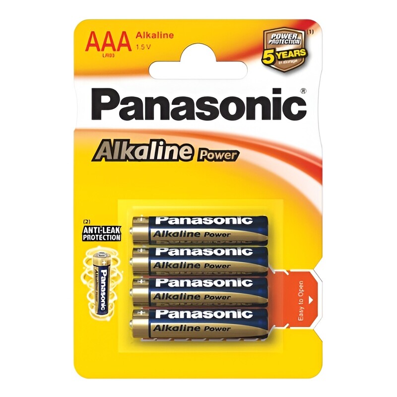 Батарейка Panasonic Alkaline Power AAA/LR03 BL 4 шт (LR03REB/4BPR)