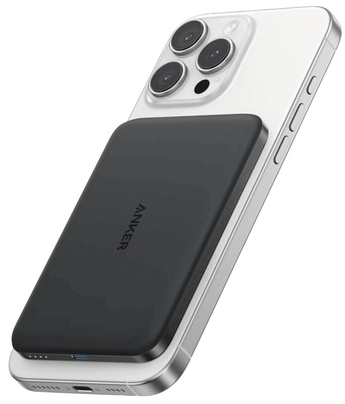 Универсальная мобильная батарея Anker Nano MagGo Slim 5000mAh 20W Black (A1665H11)