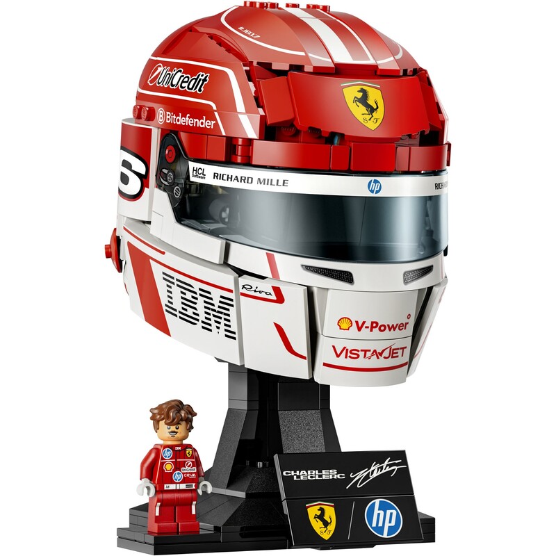 Конструктор LEGO Editions Formula 1 Шлем Шарля Леклера из команды Scuderia Ferrari HP (43014)