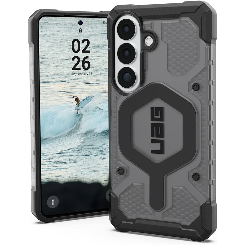 Чохол-накладка Urban Armor Gear для Samsung Galaxy S26 Pathfinder Clear with Magnet Ash/Black (214528113140)