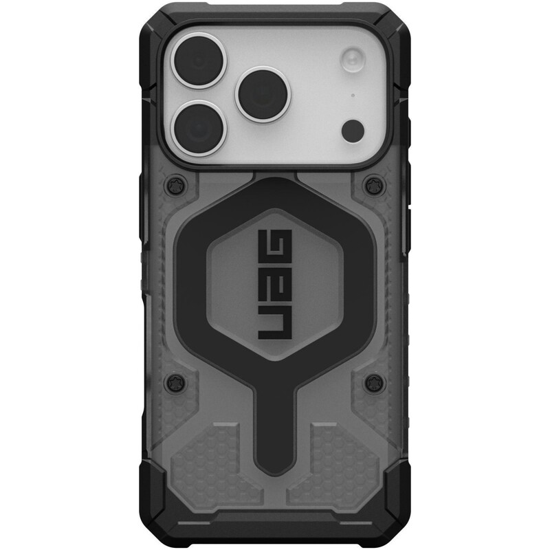 Чохол-накладка Urban Armor Gear Pathfinder Clear MagSafe для Apple iPhone 17 Pro Ash/Black (114551113140)