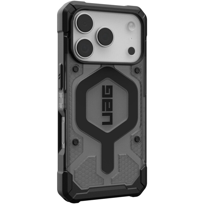 Чохол-накладка Urban Armor Gear Pathfinder Clear MagSafe для Apple iPhone 17 Pro Ash/Black (114551113140)