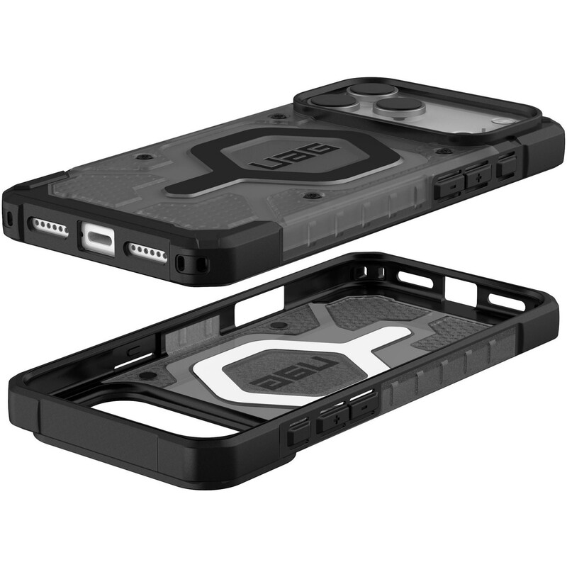 Чохол-накладка Urban Armor Gear Pathfinder Clear MagSafe для Apple iPhone 17 Pro Max Ash/Black (114552113140)