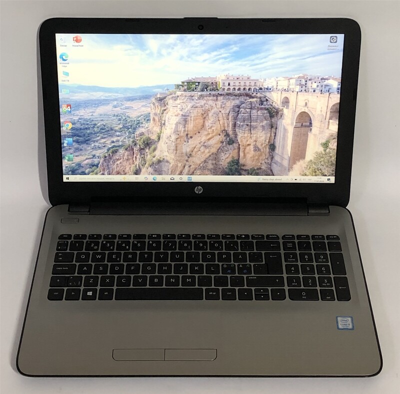Ноутбук HP 15-ay182no / 15.6" FullHD / i3-7100U / 6GB / 128GB SSD / Win10 - Б/у