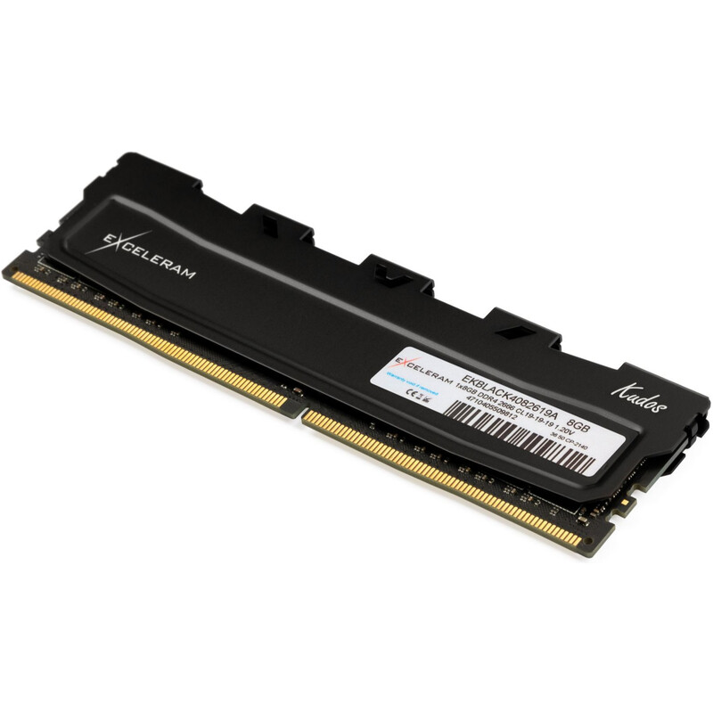 Модуль памяти DDR4 8GB/2666 eXceleram Black Kudos (EKBLACK4082619A)