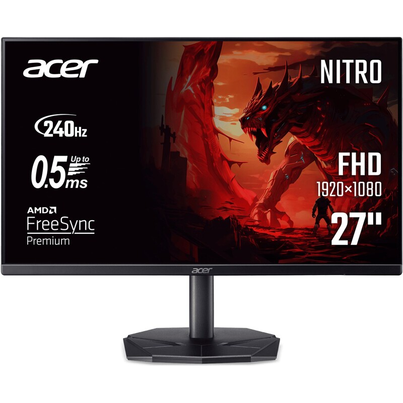 Монітор Acer 27" Nitro KG0 KG270 W3bmiipx (UM.HX0EE.337) IPS Black 240Hz