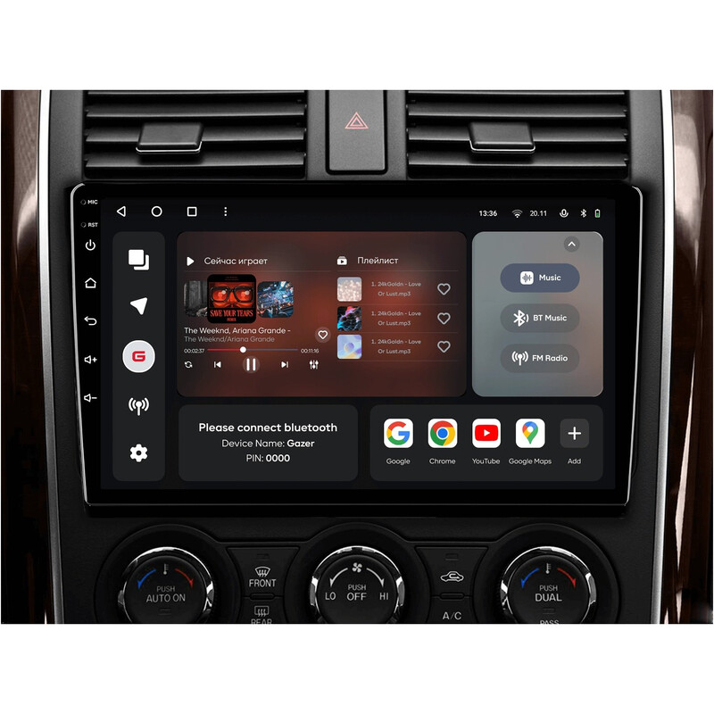 Штатная магнитола Gazer T6010 для Mazda CX-9 (TB) 2006-2016 (T6010-TB)