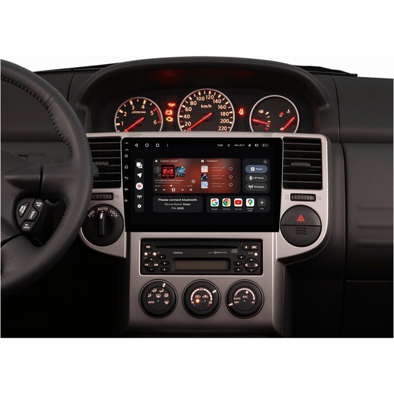 Штатная магнитола Gazer T6010 Pro для Nissan X-Trail I 2000-2007 (T6010-T30-PRO)