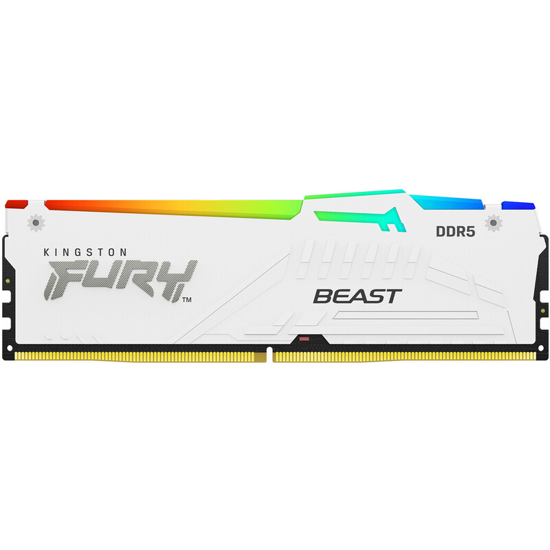 Модуль памяти DDR5 16GB/5600 Kingston Fury Beast RGB White (KF556C40BWA-16)