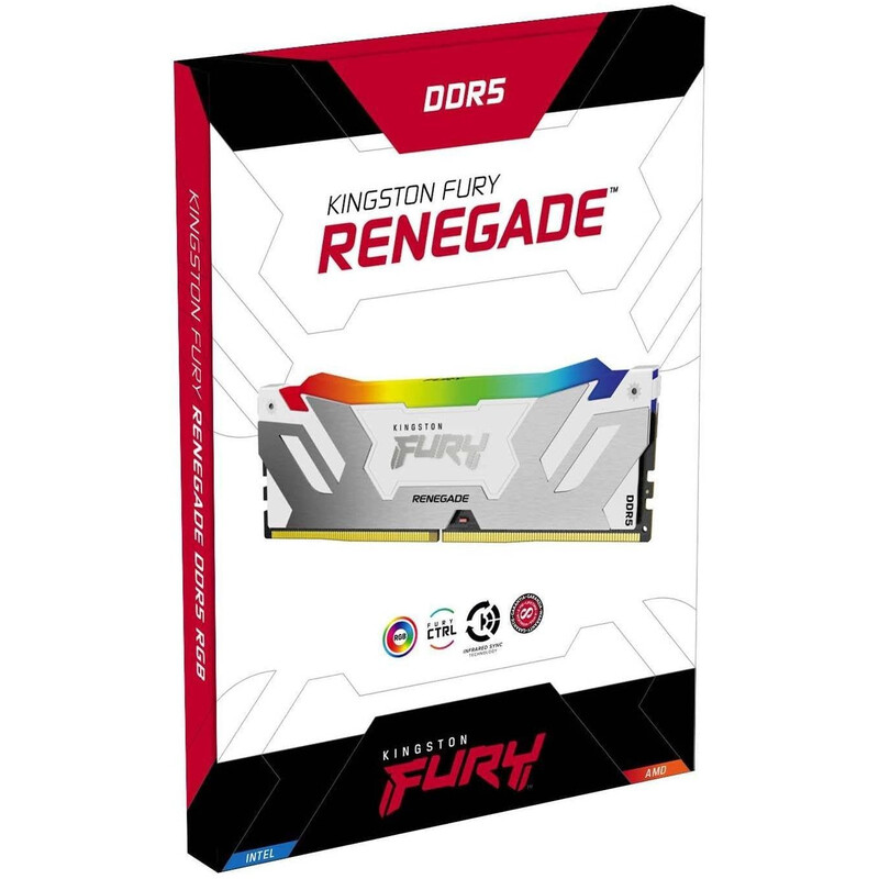 Модуль памяти DDR5 16GB/6400 Kingston Fury Renegade RGB White (KF564C32RWA-16)