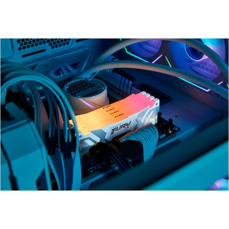 Модуль памяти DDR5 2x32GB/6400 Kingston Fury Renegade RGB White (KF564C32RWAK2-64)