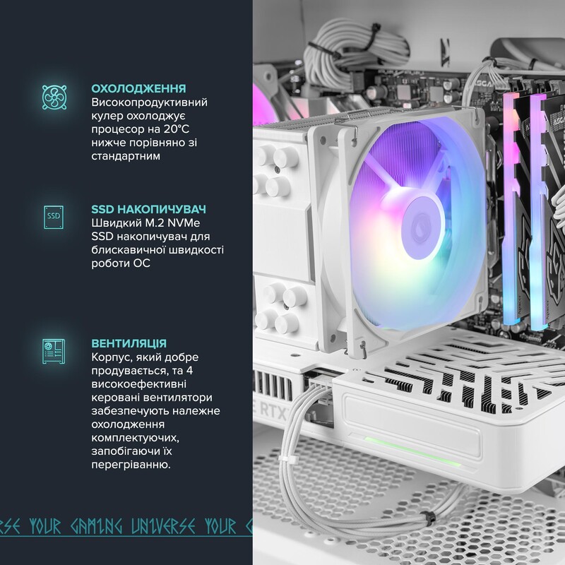 Ігровий комп`ютер ASGARD GAMER RTX 5060 / Core i5 12400F / DDR5 32GB / SSD 1TB (ASG-G-5060-7581)