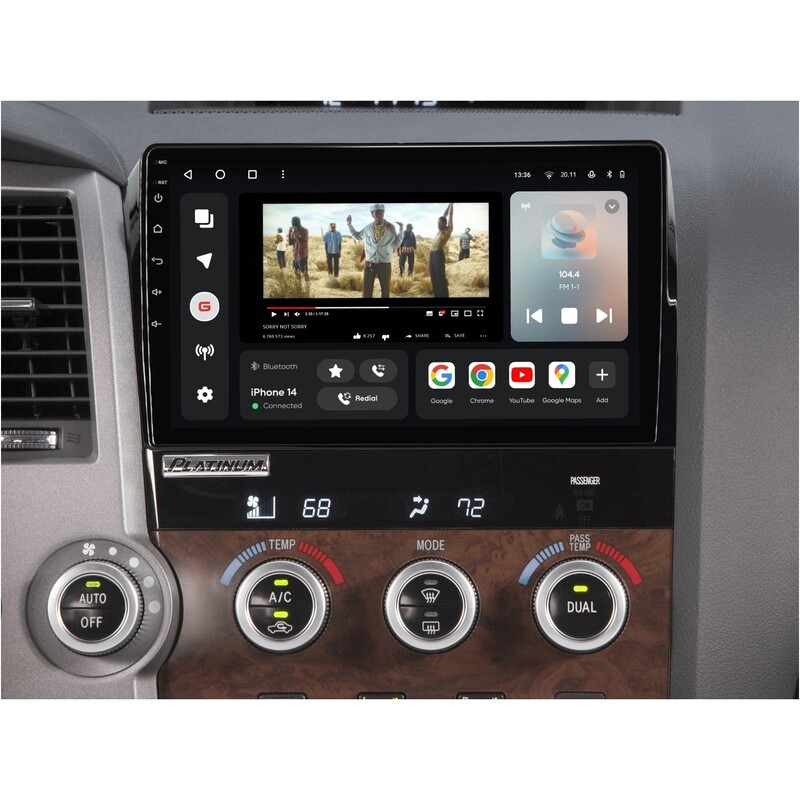 Штатная магнитола Gazer T6010 для Toyota Tundra (XK50) 2007-2013, Sequoia (XK60) 2008-2017 (T6010-XK50)
