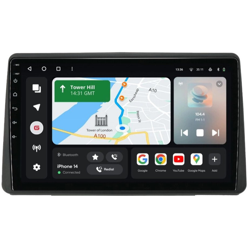 Штатная магнитола Gazer T6010 Pro для Renault Duster II (HM) 2020-2021, Arkana 2019-2021 (T6010-HM-PRO)