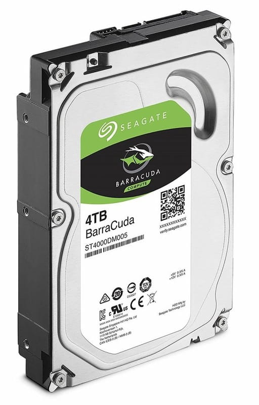Накопитель HDD SATA 4.0TB Seagate BarraCuda 5400rpm 256MB (ST4000DM004)