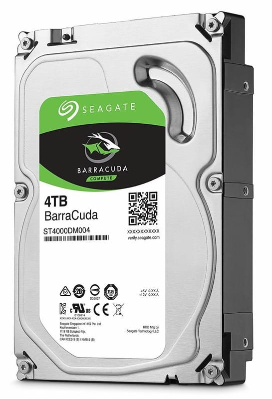 Накопитель HDD SATA 4.0TB Seagate BarraCuda 5400rpm 256MB (ST4000DM004)