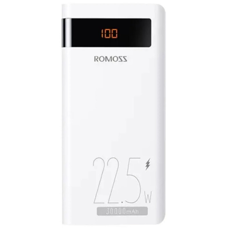 Універсальна мобільна батарея Romoss 30000mAh 22.5W White (PHP30-852-1111)