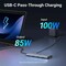 Фото - USB-хаб Ugreen CM639 USB 3.2 Type-C - 2xUSB 3.2, 3xUSB-C, 2хHDMI, RJ-45 Gray (45380) | click.ua