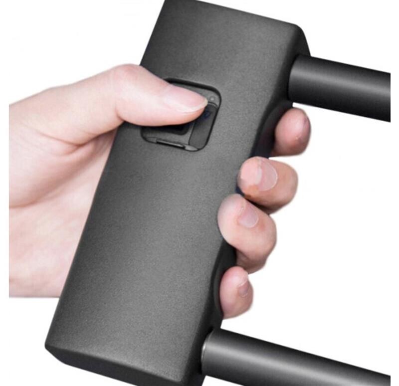 Замок для велосипеда Xiaomi Areox Іntelligent Fingerprint U-lock Short Black