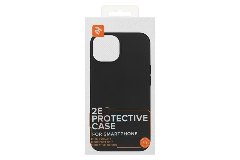 Чохол-накладка 2E Liquid Silicone для Apple iPhone 13 Black (2E-IPH-13-OCLS-BK)