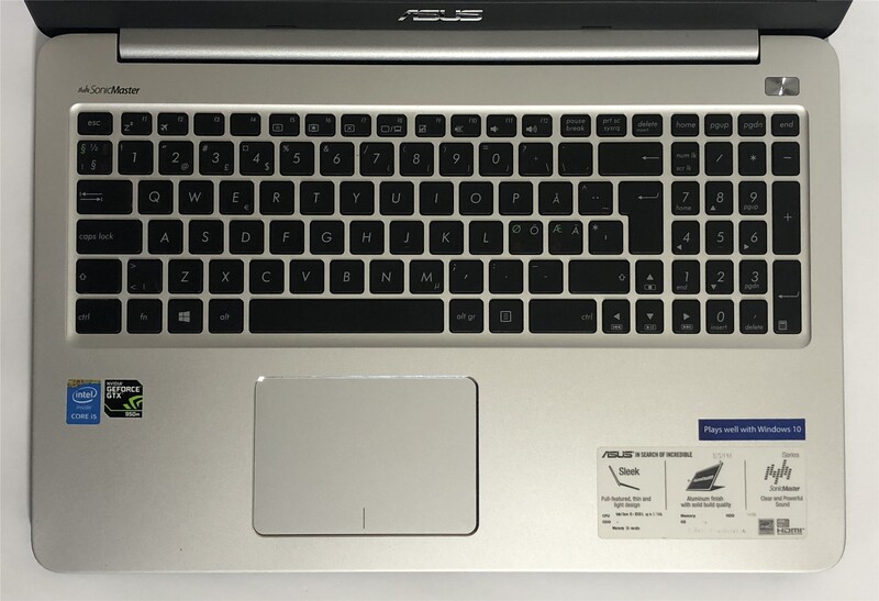 Ноутбук Asus K501LX / 15.6" FullHD / i5-5200U / 8GB / 1TB HDD / NVidia GeForce GTX 950M, 2GB / Win10 - Б/в