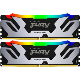 Модуль памяти DDR5 2x16GB/7600 Kingston Fury Renegade RGB Silver/Black (KF576C38RSAK2-32)