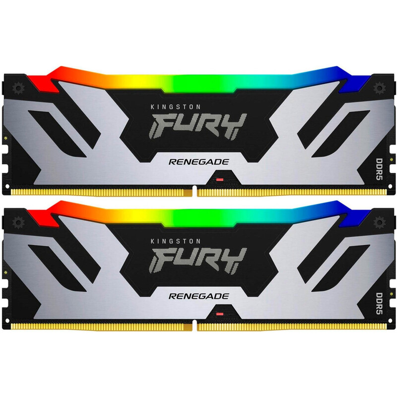 Модуль памяти DDR5 2x16GB/7600 Kingston Fury Renegade RGB Silver/Black (KF576C38RSAK2-32)